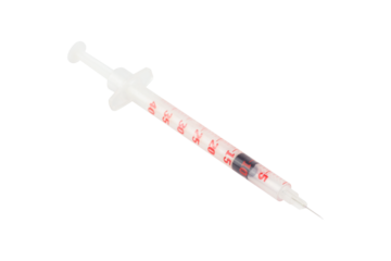 syringe, insulin syringe isolated from background