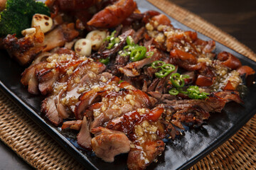 spicy pork cheese sauce