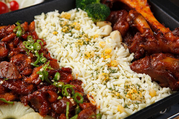 spicy pork cheese sauce