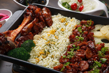 spicy pork cheese sauce