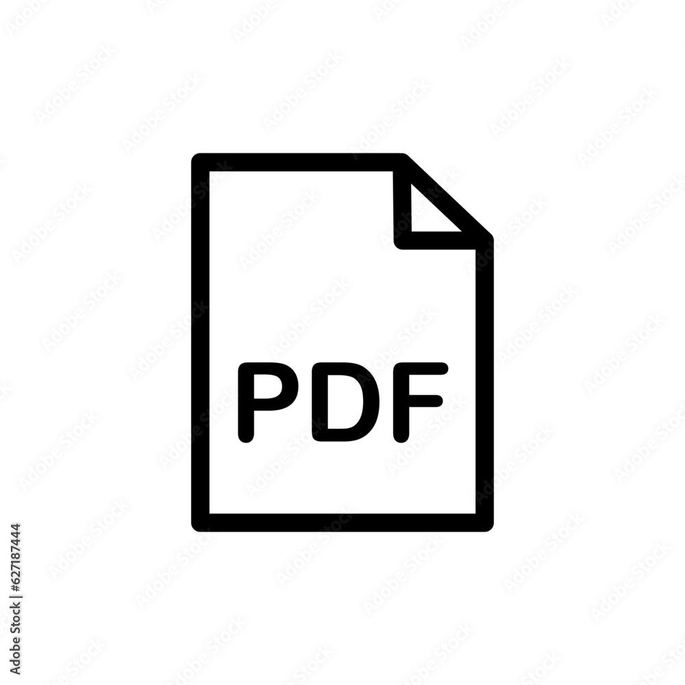 Poster pdf icon vector image design. document text, symbol web format information
