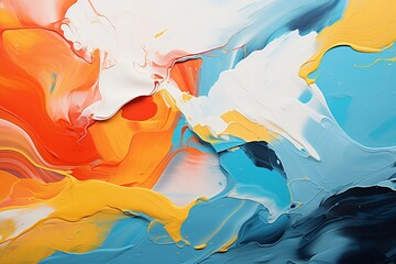 Canvas in Motion: Ethereal Oil Brushstrokes, Ai Generative