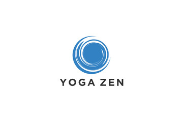 Obraz premium Enso symbol yoga zen logo design asia oriental icon symbol