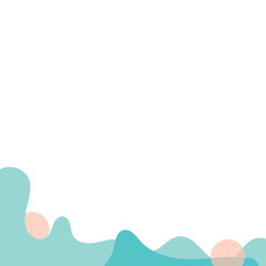 Fototapeta premium Abstract Bloob Footer