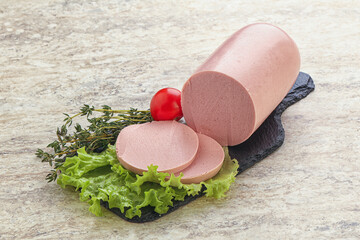 Boiled sausage with two slices © Andrei Starostin