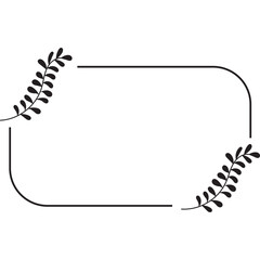 Aesthetic Floral Frame