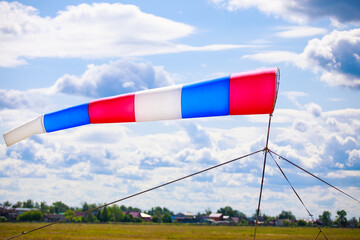 Windsock used to determine direction and wind speed