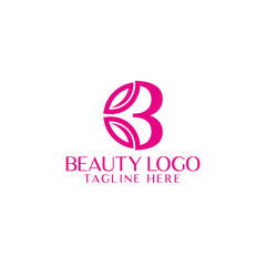 B letter Beauty logo design