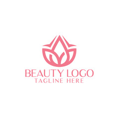 natural spa beauty logo design icon 