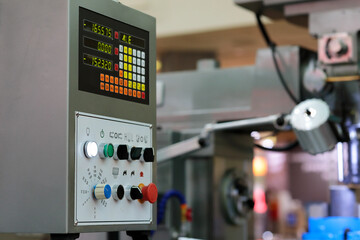 control panel with digital readout