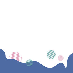 Fototapeta premium Simple Blob Footer