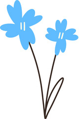 Flower blue