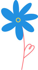 Flower blue