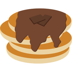 Pancake Food Illustration