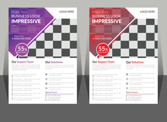 business flyer template illustrator