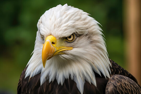 Bald eagle - haliaeetus leucocephalus closeup