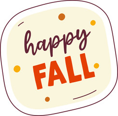 Happy Fall Sticker