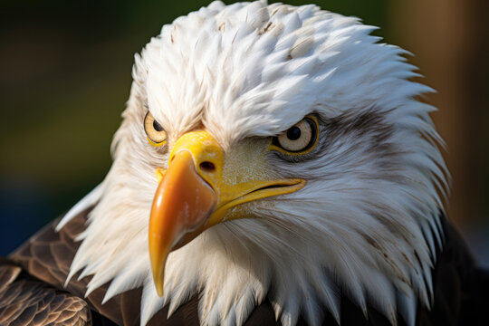 Bald eagle - haliaeetus leucocephalus closeup