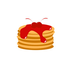 Pancake Food Illustration