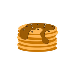 Pancake Food Illustration