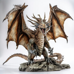 Angry elder dragon in fantasy story