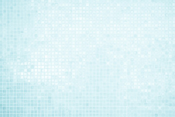 White or Blue ceramic wall and floor tiles abstract background. Design geometric mosaic texture for the decoration of the bedroom. Simple seamless pattern for backdrop advertising banner poster or web