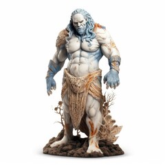 Fototapeta premium Fantasy image of Giant, in Ivory carving style
