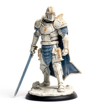 Fantasy image of Amor Knight, in Ivory carving style