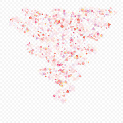 heart love vector confetti frame valentine pink - 627203294