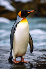 Fototapeta premium Penguins, Wildlife Photography, Generative AI