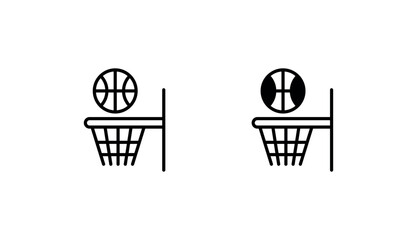 Basket Ball icon design with white background stock illustration