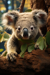 Obraz premium Koala, Wildlife Photography, Generative AI