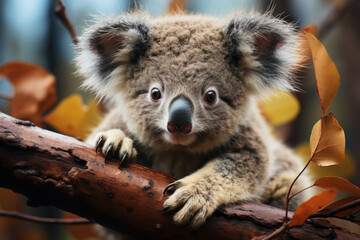 Fototapeta premium Koala, Wildlife Photography, Generative AI