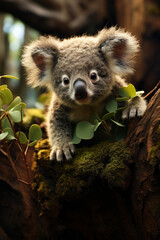 Obraz premium Koala, Wildlife Photography, Generative AI