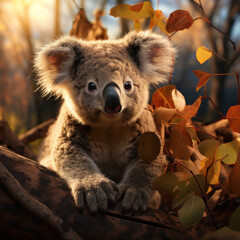 Obraz premium Koala, Wildlife Photography, Generative AI