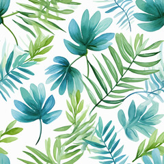 Floral leaf pattern vector