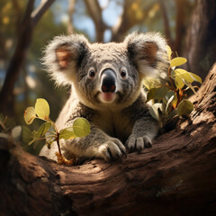 Obraz premium Koala, Wildlife Photography, Generative AI