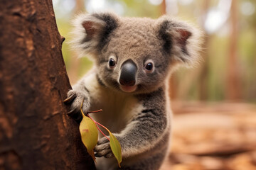 Obraz premium Koala, Wildlife Photography, Generative AI