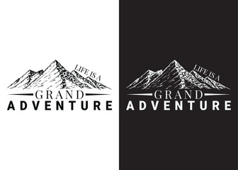 Outdoor explore typography T-SHIRT concept outdoor adventure. vintage adventure badge. Camping emblem logo with the mountain. Adventure t-shirt design. Outdoor t-shirt design. t-shirt design vector.