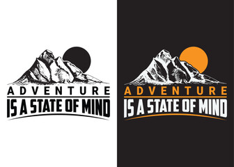 Outdoor explore typography T-SHIRT concept outdoor adventure. vintage adventure badge. Camping emblem logo with the mountain. Adventure t-shirt design. Outdoor t-shirt design. t-shirt design vector.