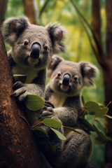 Fototapeta premium Koala, Wildlife Photography, Generative AI