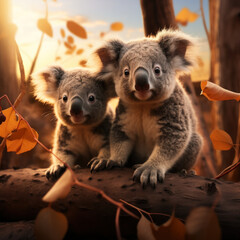Obraz premium Koala, Wildlife Photography, Generative AI