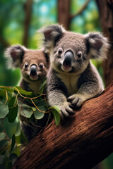 Fototapeta premium Koala, Wildlife Photography, Generative AI