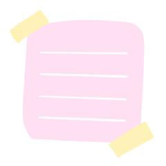 The cute minimal note