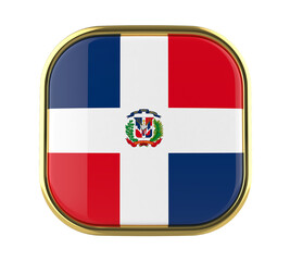 Dominican Republic Flag icon 3D