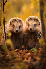 Hedgehog, Wildlife Photography, Generative AI