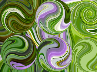 abstract purple green circles, background