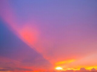 Twilight sky background with Colorful sky in twilight background