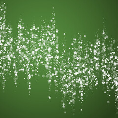 Falling snowflakes christmas background. Subtle