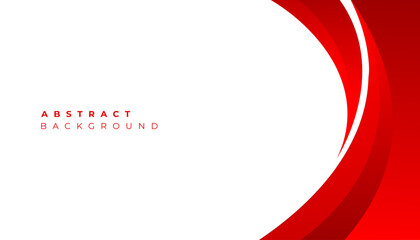 Abstract red wavy business background. Vector illustration